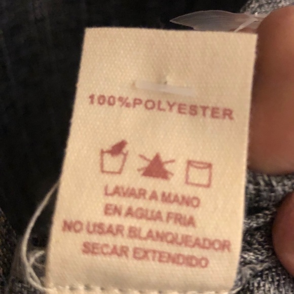 Hem & Thread Gray Button Front Jumper Sz S - Picture 6 of 7